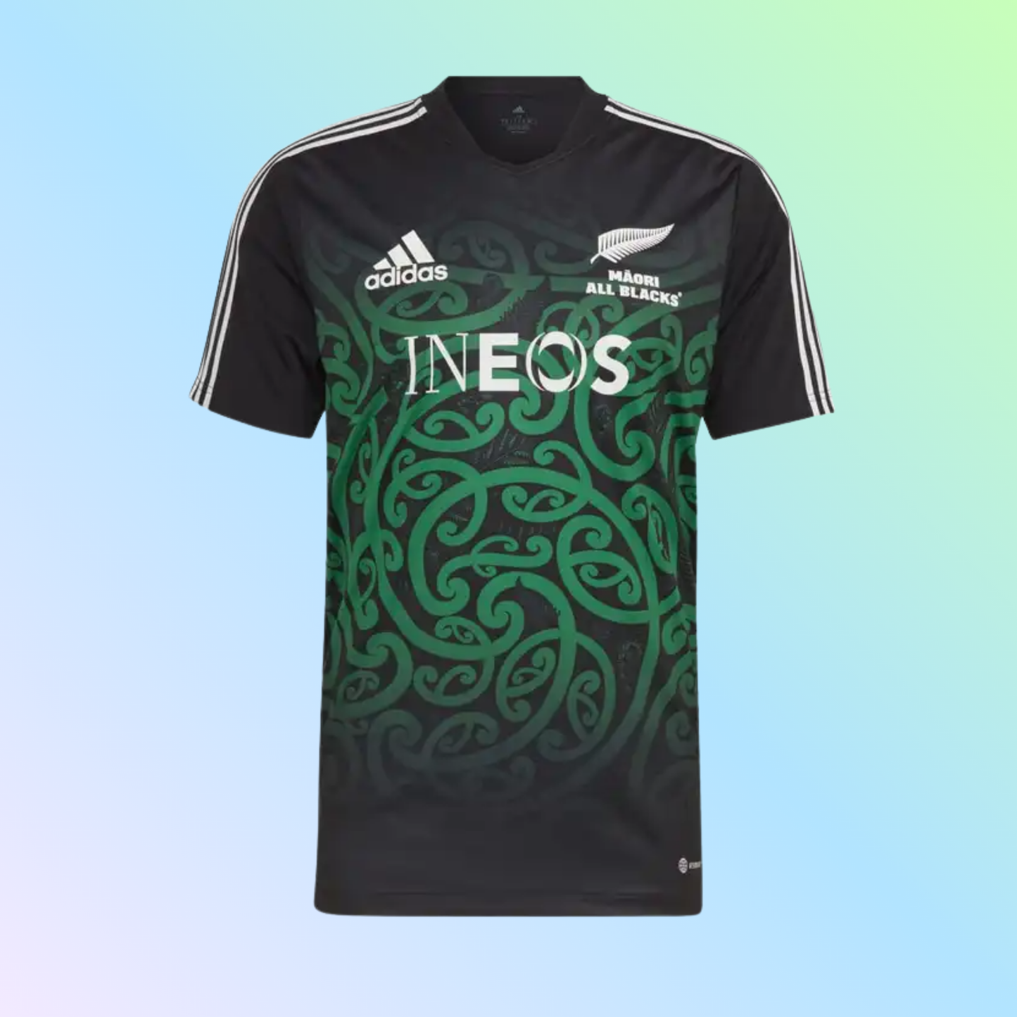 adidas Mens Maori All Blacks 2024 Performance Tshirt